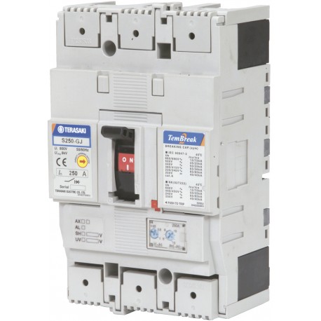  317262 TERASAKI S250-ND 160A 3P 350V DC MCCB