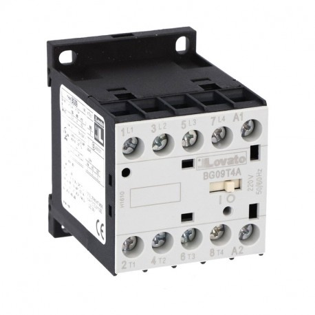 11BG09T4A23060 LOVATO CONTATTORE QUADRIPOLARE, BOBINA IN AC 60HZ, 230VAC