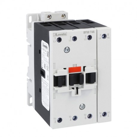 BF50T4A22060 LOVATO FOUR-POLE CONTACTOR, IEC OPERATING CURRENT ITH (AC1) 90A, AC COIL 60HZ, 220VAC