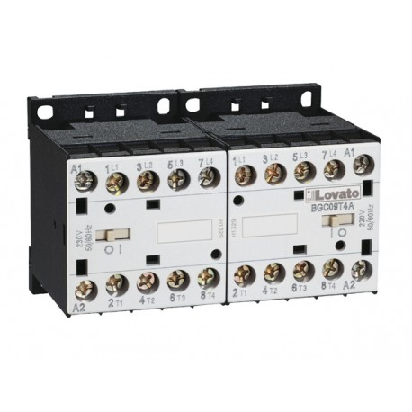 11BGC09T4A22060 LOVATO CHANGEOVER CONTACTOR ASSEMBLY, AC COIL, BUILT-IN INTERLOCK ONLY, 20A AC1 IN AC. COIL ..