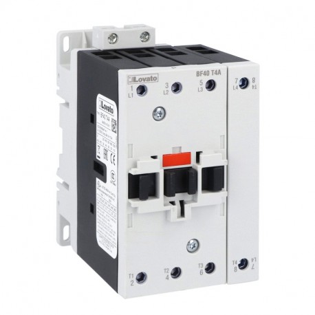 BF40T4A04860 LOVATO FOUR-POLE CONTACTOR, IEC OPERATING CURRENT ITH (AC1) 70A, AC COIL 60HZ, 48VAC