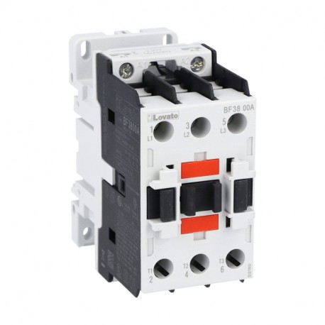 BF3800A57560 LOVATO THREE-POLE CONTACTOR, IEC OPERATING CURRENT IE (AC3) 38A, AC COIL 60HZ, 474VAC