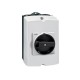 GAZ1BUL LOVATO EMPTY NON-METALLIC ENCLOSURE UL/CSA TYPE 4/4X, FOR SWITCH DISCONNECTORS. WITH ROTATING BLACK ..