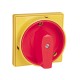 GXA01H LOVATO MANOPOLA LUCCHETTABILE 0-1 GIALLO/ROSSA 65X65MM PER GX16 GX20 GN12 GN20 GN25 A 2 POSIZIONI