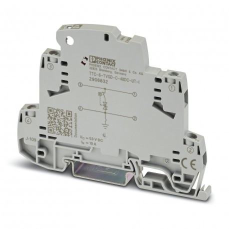 TTC-6-TVSD-C-48DC-UT-I 2906832 PHOENIX CONTACT Protection antisurtension précise avec indicateur d'état inté..