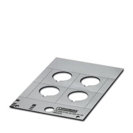 US-EMLP-HA 30 (45X10) SR 0803879 PHOENIX CONTACT Marcador de plástico, con orificio, Tarjeta, plata, sin rot..