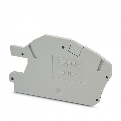 D-PTI 16/S 3214027 PHOENIX CONTACT Tapa final, profundidad: 43,4 mm, anchura: 2,2 mm, altura: 77,7 mm, color..