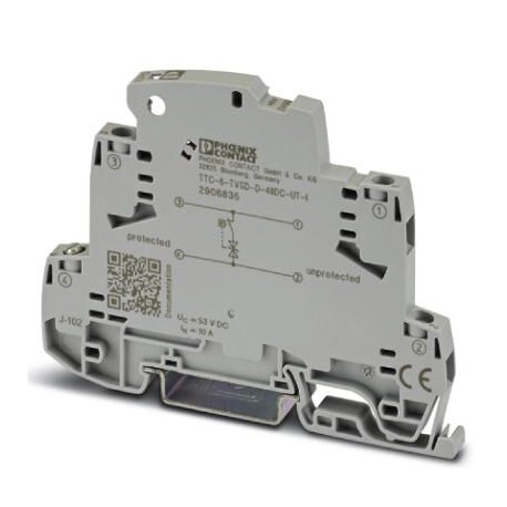 TTC-6-TVSD-D-48DC-UT-I 2906835 PHOENIX CONTACT Überspannungs-Feinschutz mit integrierter Statusanzeige für e..