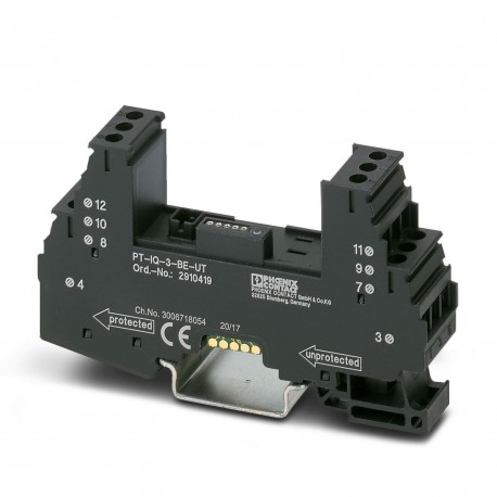 PT-IQ-3-BE-UT 2910419 PHOENIX CONTACT Élément de base de protection antisurtension
