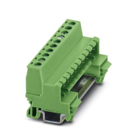 MSTBHK 2,5/10-G BS:10-1 SO 1871982 PHOENIX CONTACT Conector para carril, sección nominal: 2,5 mm2, color: ve..