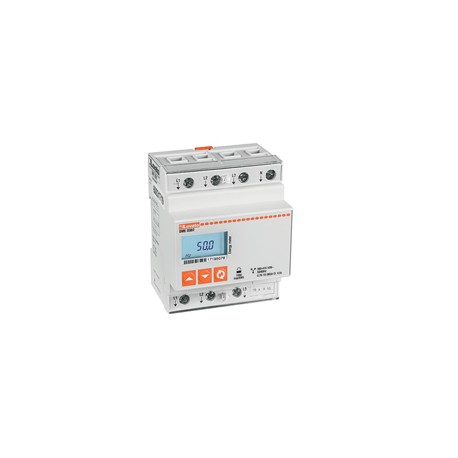 DMED302 LOVATO ENERGY METER, THREE PHASE WITH NEUTRAL, NON EXPANDABLE, 80A DIRECT CONNECTION, 4U, M-BUS INTE..