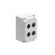 LPZM4CA8 LOVATO MULTIHOLES CONTROL STATIONS, EMPTY WITH NO ACTUATORS, FOR 4 ACTUATORS. GREY COVER