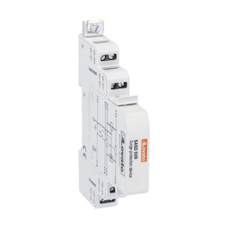 SASD5VR LOVATO PROTECTION CONTRE LES SURTENSIONS TYPE DE PÉRIPHÉRIQUE C2-D1 POUR LA LIGNE RS485 5VDC, LE COU..