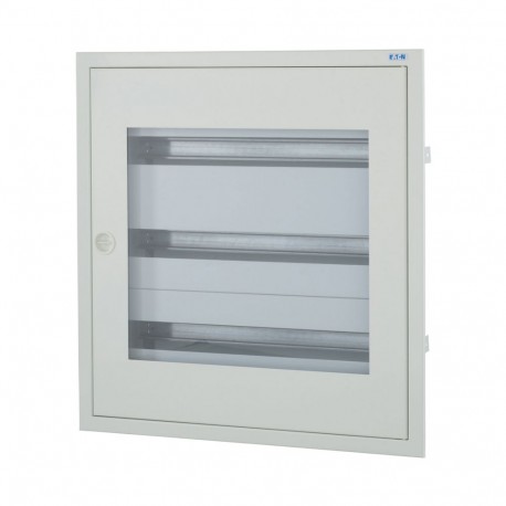 BF-UT-3/72-C 103117 Y7-103117 EATON ELECTRIC Complete flush-mounted flat distribution board with window, whi..