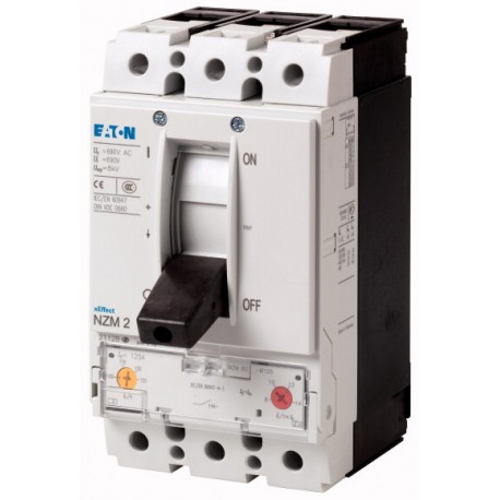 NZMB2-M125-BT 115260 EATON ELECTRIC Interruptor automático NZM, 3P, 125A, Terminal brida