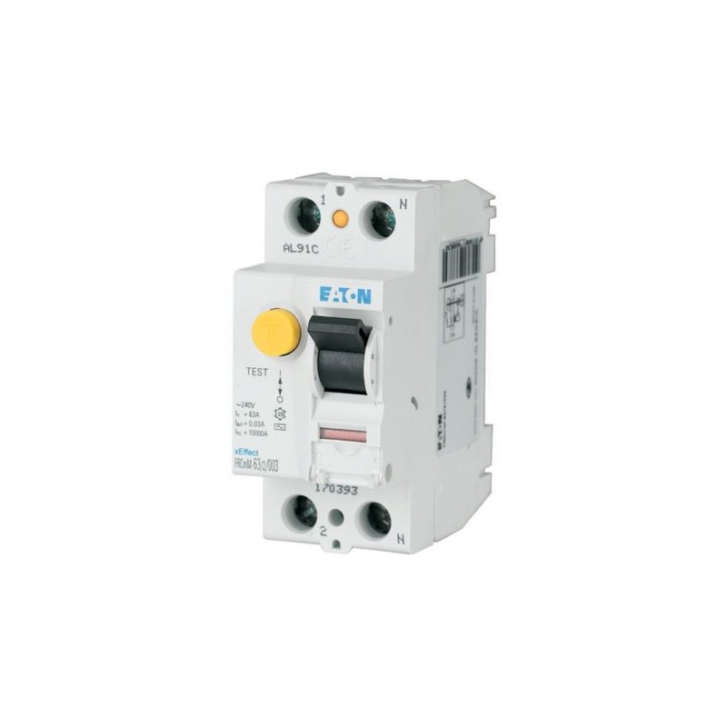 Eaton 177882 FRBM6-C16/2/003 - Interruttore Combinato Magnetotermico E Differenziale, 2 Poli, C16, 6kA, Classe AC