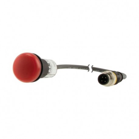 C22-L-R-24-P3 181621 Y7-181621 EATON ELECTRIC Indicator light red 24v with cable 0.5m and M12A plug