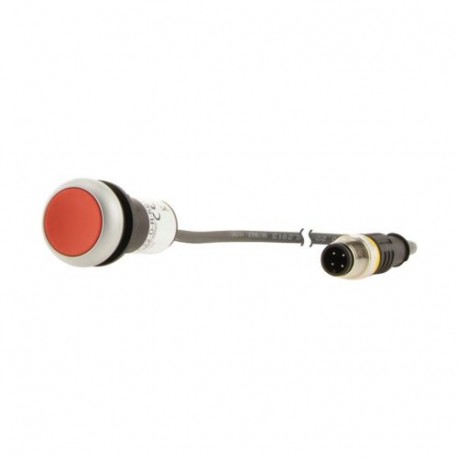 C22-D-R-K01-P3 181633 Y7-181633 EATON ELECTRIC Pushbutton, flat momentary red 1 N/C with cable 0.5m and M12A..