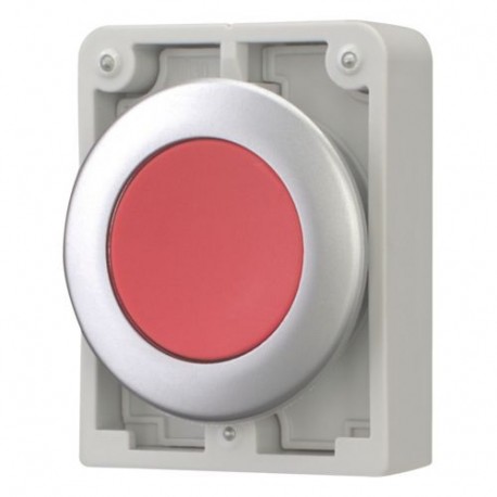 M30C-FD-R 182918 Y7-182918 EATON ELECTRIC Pushbuttons, Flat Front, flush, momentary, red, blank