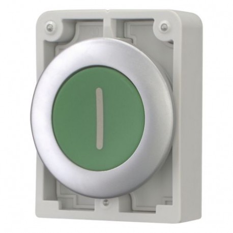M30C-FD-G-X1 182956 Y7-182956 EATON ELECTRIC Pushbuttons, Flat Front, flush, momentary, green, labeled