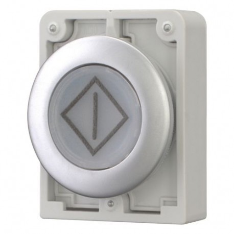 M30C-FDL-W-X100 182966 Y7-182966 EATON ELECTRIC Illuminated pushbutton actuators, Flat Front, flush, momenta..