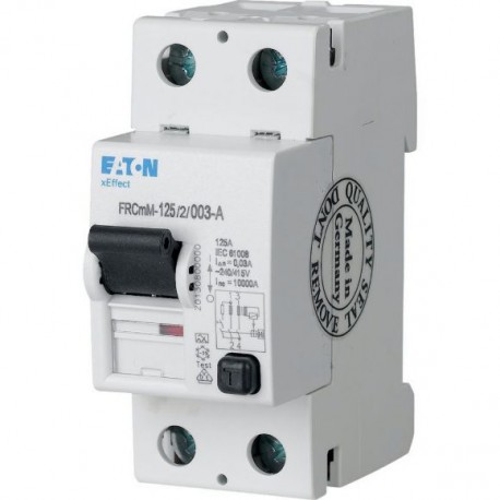 FRCMM-125/2/003 187810 EATON ELECTRIC Residual current circuit breaker (RCCB), 125A, 2p, 30mA, type AC