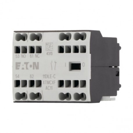 11DILE-C 230257 Y7-230257 EATON ELECTRIC Auxiliary contact, 1N/O+1N/C, surface mounting, spring clamp connec..