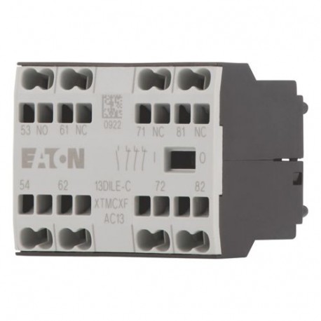 13DILE-C 230259 XTMCXFAC13 EATON ELECTRIC Auxiliary contact, 1N/O+3N/C, surface mounting, spring clamp conne..