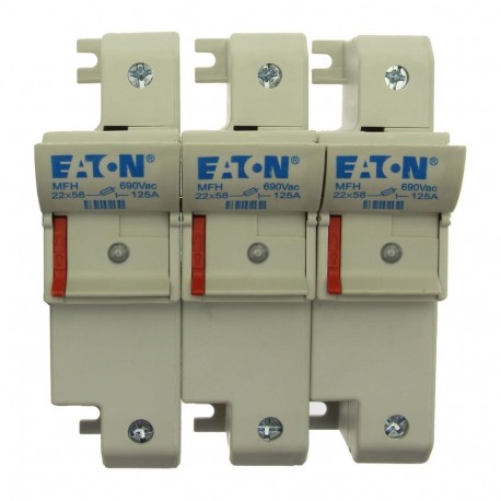CH223DNIU EATON ELECTRIC Fuse-holder, low voltage, 125 A, AC 690 V, 22 x 58 mm, 3P+N, IEC, With indicator