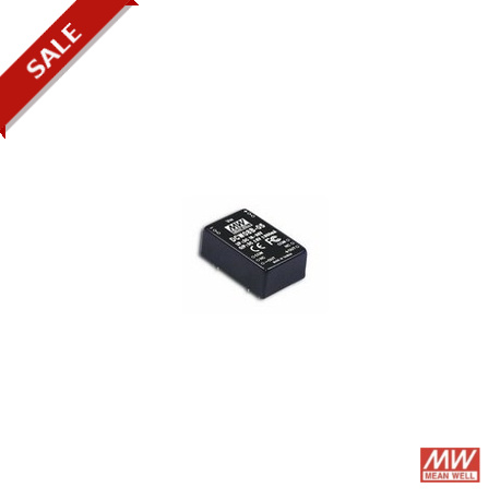 DCW08A-05 MEANWELL Convertisseur DC-DC pour montage sur circuit, Entrée 9-18VDC, Sortie ±5VDC / 1,6 A