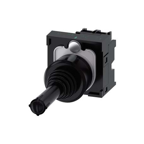 3SU1100-7AB10-1NA0 SIEMENS Coordinate switch, 22 mm, round, plastic, black, 2 switch positions, vertical lat..