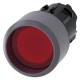 3SU1031-0CB20-0AA0 SIEMENS Illuminated pushbutton, 22 mm, round, plastic with metal front ring, red, Front r..