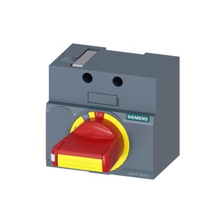 3VA9137-0EK15 SIEMENS commande rotative frontale Coupure d'urgence CEI IP30/40 Accessoires pour : 3VA5 125