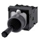3SU1130-7BE10-1QA0 SIEMENS Coordinate switch, 22 mm, round, plastic with metal front ring, black, 4 switch p..