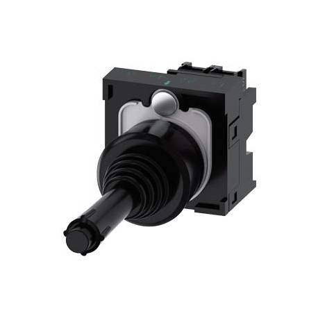 3SU1100-7BB10-1NA0 SIEMENS Coordinate switch, 22 mm, round, plastic, black, 2 switch positions, vertical lat..