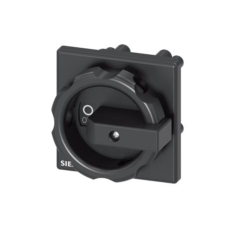 3LD9344-4C SIEMENS commande rotative, noire 66x66 mm fixation au sol fixation centrale 22,5 mm, accessoire p..