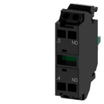 3SU1400-1AA10-3LA0 SIEMENS Contact module with 1 contact element, 1 NO, gold-plated contacts, spring-type te..
