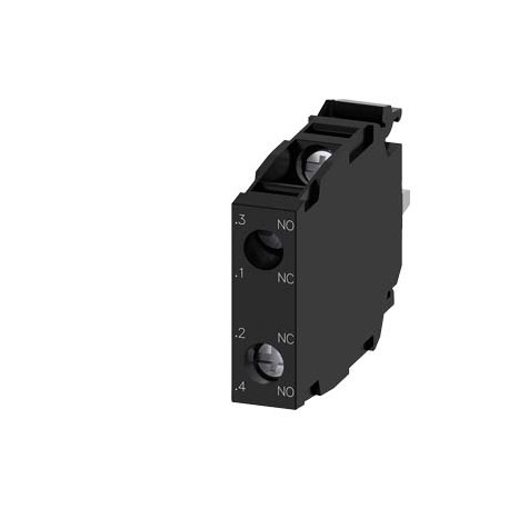3SU1400-1AA10-1QA0 SIEMENS Contact module with 2 contact elements, 1 NO+1 NC, gold-plated contacts, screw te..