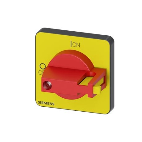 3LD9343-7C SIEMENS selector switch, red / yellow 48x48 mm Front plate mounting Central hole mounting 22.5mm ..