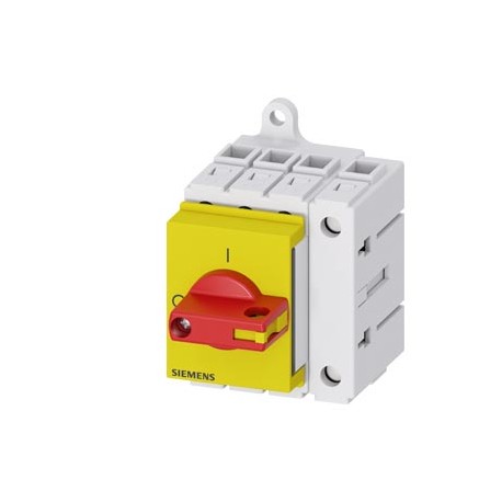 3LD3030-0TL13 SIEMENS Load disconnector 3LD3, Iu 16 A Main switch 3-pole + N Rated operating capacity at AC-..
