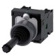 3SU1130-7BA10-1NA0 SIEMENS Coordinate switch, 22 mm, round, plastic with metal front ring, black, 2 switch p..