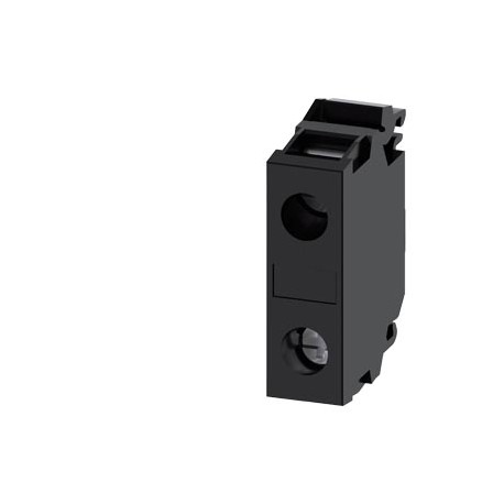 3SU1400-1DA10-1AA0 SIEMENS Support terminal, black, screw terminal, for front plate mounting