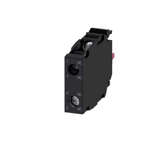 3SU1400-1AA10-1PA0 SIEMENS Contact module with 2 contact elements, 2 NC, gold-plated contacts, screw termina..