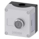 3SU1801-0BD00-4AB1 SIEMENS Enclosure for command devices, 22 mm, round, enclosure material plastic, enclosur..