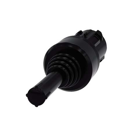3SU1000-7AA10-0AA0 SIEMENS Coordinate switch, 22 mm, round, plastic, black, 2 switch positions, horizontal l..
