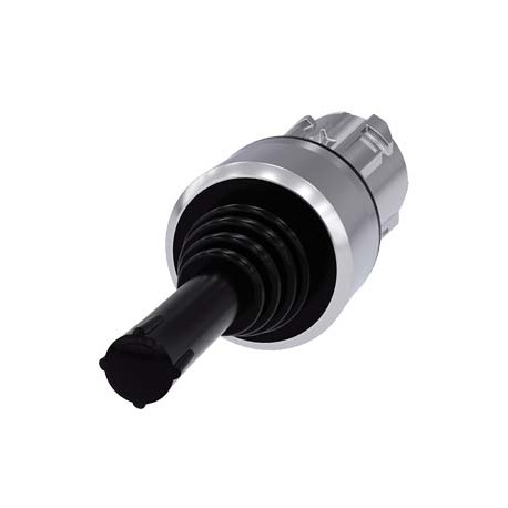 3SU1050-7AE88-0AA0 SIEMENS Coordinate switch, 22 mm, round, metal shiny, black, 4 switch positions, latching..