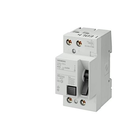 5SM3615-0KK SIEMENS interruttore automatico differenziale a 2 poli, Tipo AC, In: 125 A, 300 mA, Un AC: 230 V