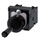 3SU1100-7BA10-1NA0 SIEMENS Coordinate switch, 22 mm, round, plastic, black, 2 switch positions, horizontal l..