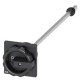 3LD9344-2CA SIEMENS Commande rotative débrayable de porte, noire 66x66 mm fixation à l'avant fixation centra..