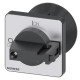 3LD9343-4C SIEMENS selector switch, black 48x48 mm Front plate mounting Central hole mounting 22.5mm with co..